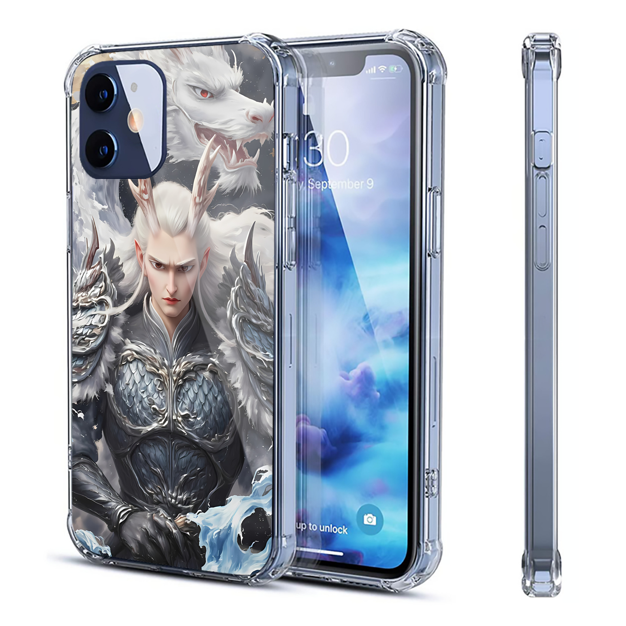 （画像用） Ne Zha 2 ナタ 魔童の大暴れ 【iPhone 12シリーズ対応】透明スマホケース（クリアソフトケース）